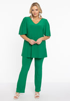 Tunic flare pleated sleeve DOLCE - green  - #2