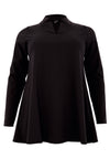 Tunic wide bottom SENSI - black - #4