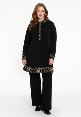 Tunic leo collar - black  - #2