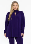 Tunic flare pleated DOLCE - purple