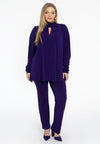 Tunic flare pleated DOLCE - purple