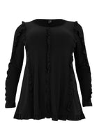 Tunic flare ruffled DOLCE - black - #4