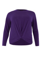 Tunic knotted bottom DOLCE - purple - #4