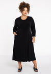 Dress PLISSE - black