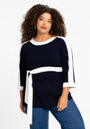 Tunic A-line belted VITA - blue