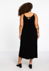 Dress spaghetti V DOLCE - black