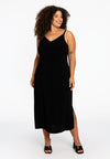 Dress spaghetti V DOLCE - black