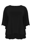 Tunic cape DOLCE - black