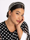 Headband pearls - white