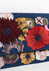 Clutch Flower beads - blue