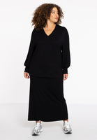 Sweater V-neck LOUNGE - black  - #2