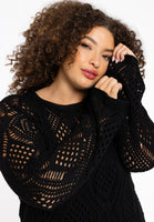 Top crochet LOUNGE - black  - #1