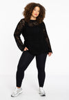 Top crochet LOUNGE - black