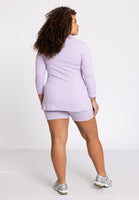 Tunic flared polo LOUNGE - light purple - #3