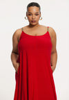 Dress swing long DOLCE - red