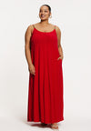 Dress swing long DOLCE - red