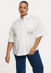 Blouse sparkle COTTON - white