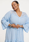 Dress glitter CHAMBRAY - light blue