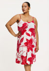 Dress spaghetti LILY - red