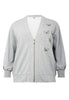 Bomber butterfly HANNELORE - light grey - #4