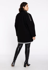 Coat with embellishments - black - #2