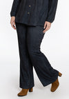 Trousers bootleg DENIM DOLCE - black