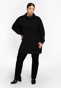 Turtleneck pullover - black - #1