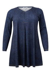 Pleated tunic DENIM DOLCE - blue - #2