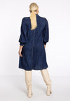 Dress with bow DENIM DOLCE - blue - #2