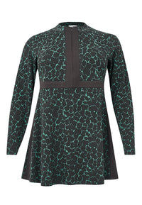 Tunic with zipper MOORLAND - green - #3
