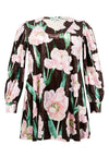 Tunic wide bottom FIORITO - brown - #4