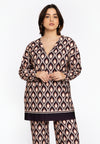 Tunic square GOCCIA - purple 