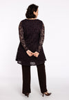 Tunic wide bottom LACE - brown