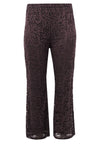 Trousers bootcut LACE - brown
