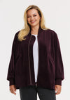 Bomber VELVET - dark red
