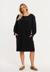 Shirt dress LOUNGE - black 