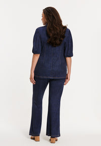 Blazer puffsleeve DENIM DOLCE - blue - #3