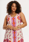 Dress sleeveless FLAMINGO - orange