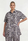 Blouse short AQUABEL - grey 