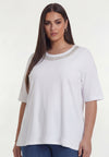 T-shirt glassbeads - White
