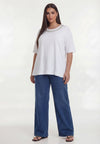T-shirt glassbeads - White
