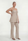 Trousers DECOSTRIPE - light brown