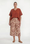 Tunic relaxed brick - dark red
