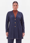Blazer flare long denim dolce - Indigo