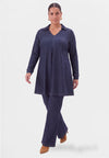 Tunic wide bottom denim dolce - Indigo