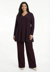 Tunic wide bottom with strass UNI DOLCE - dark purple - #2