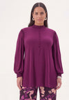 Tunic flare UNI DOLCE - purple 