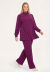 Tunic flare UNI DOLCE - purple 