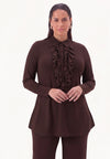 Tunic flare UNI DOLCE - brown