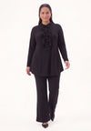 Trousers bootcut MIRAGE - black